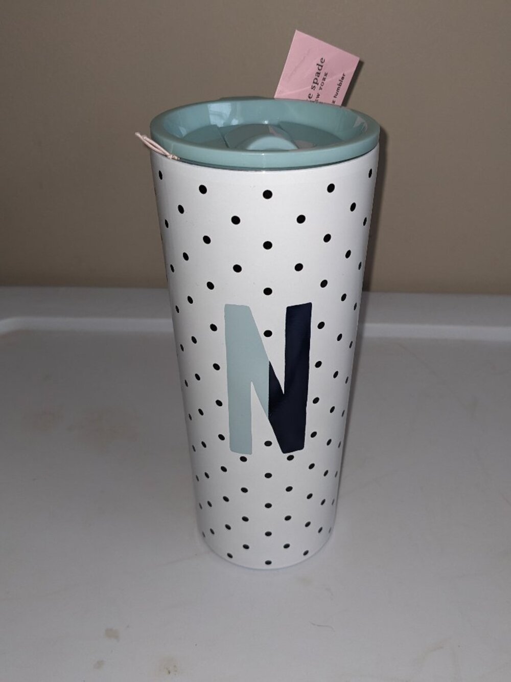 Kate Spade NWT Initial N 24oz Tumbler - Sparks of Joy